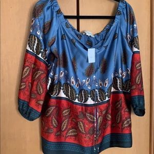 Loft off shoulder blouse